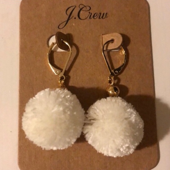 JCrew pom earrings - Picture 2 of 2